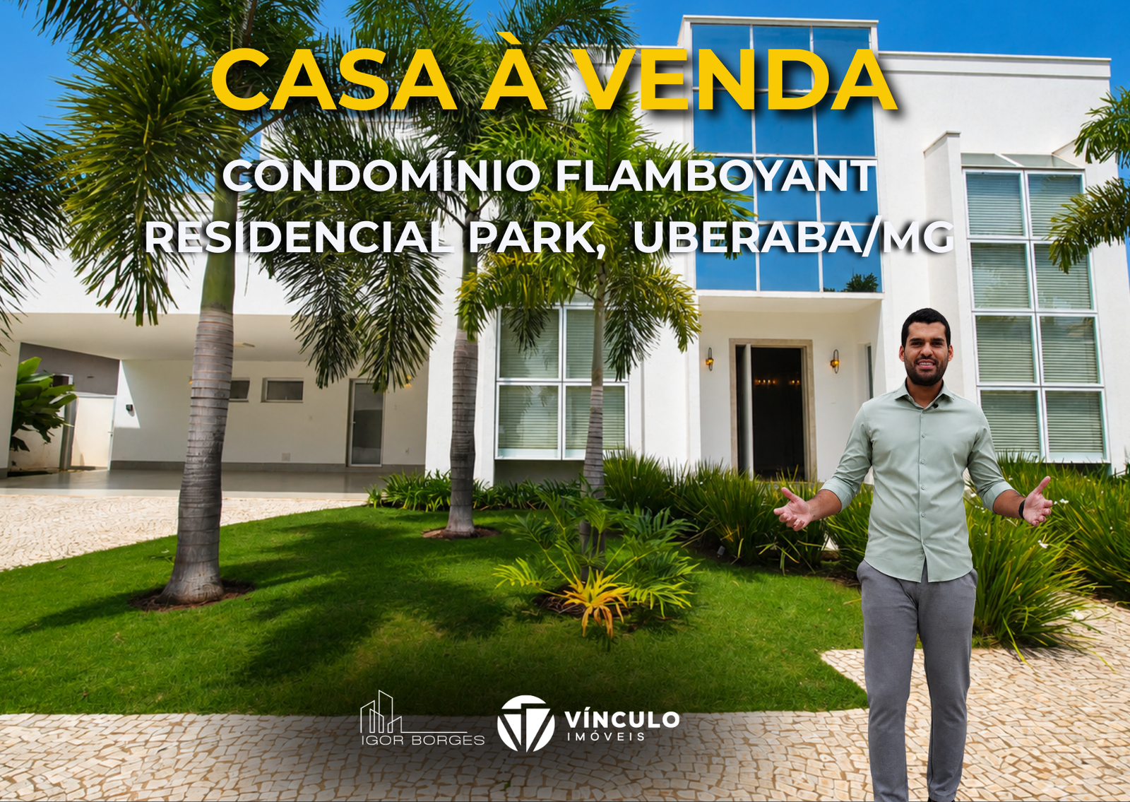 Casa à venda em Uberaba/MG, no condomínio Flamboyant Residencial Park